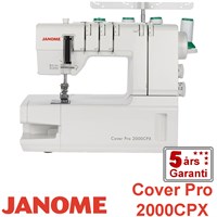 Janome Cover Pro 2000CPX dæksømsmaskine inkl. tapebinder